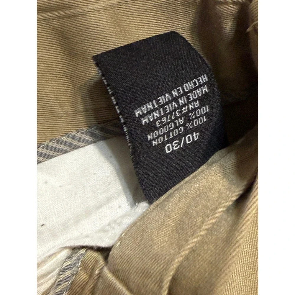 Banana Republic Pants Mens Size 40x30 Khaki Cotton Chino Straight Leg Flat Front